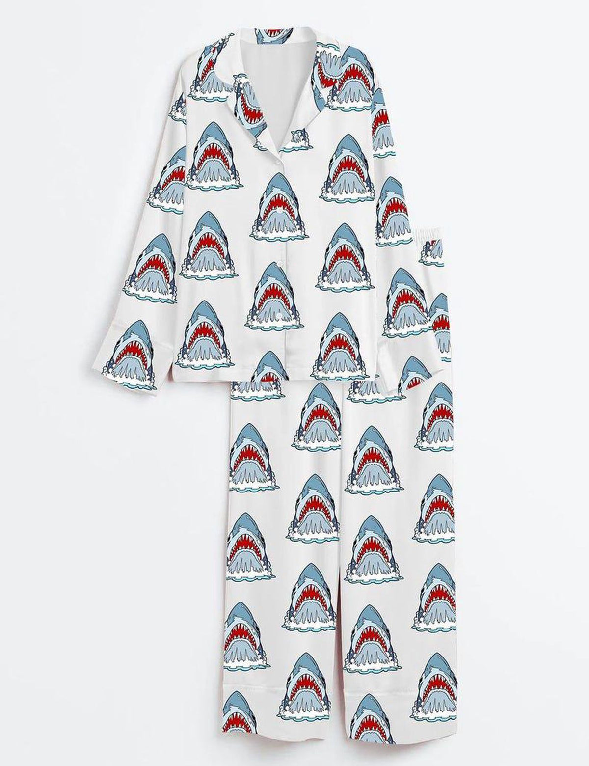 Shark Pajamas Women Set Cute Animal Summer Gift