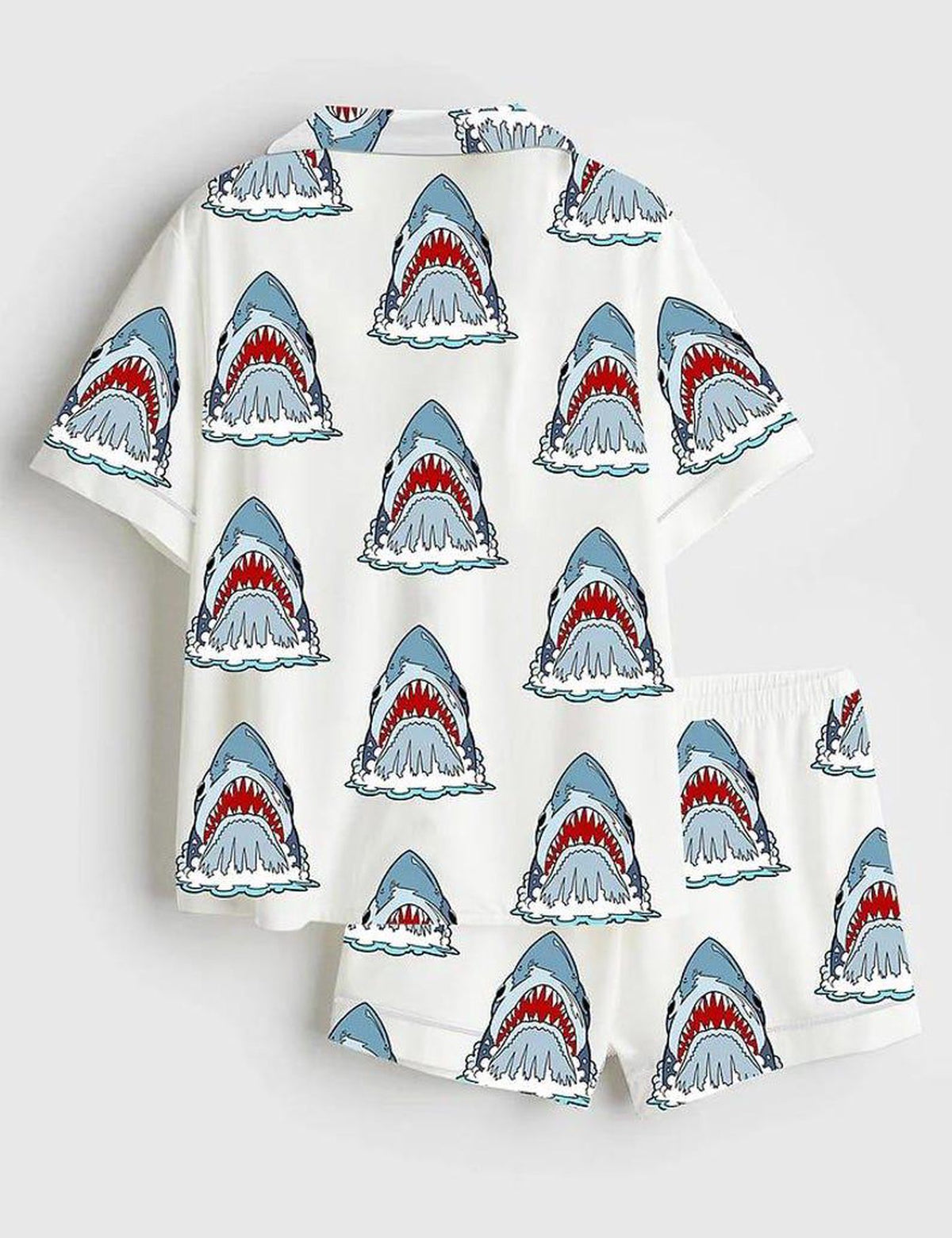 Shark Pajamas Women Set Cute Animal Summer Gift