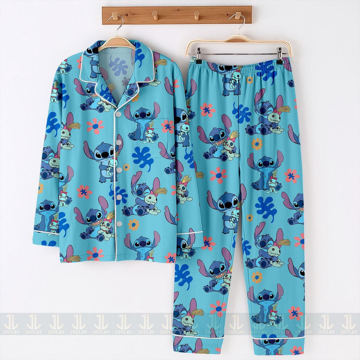 Spooky Season Stitch Ohaha Pajamas Set Unisex Long Sleeve Short Styles
