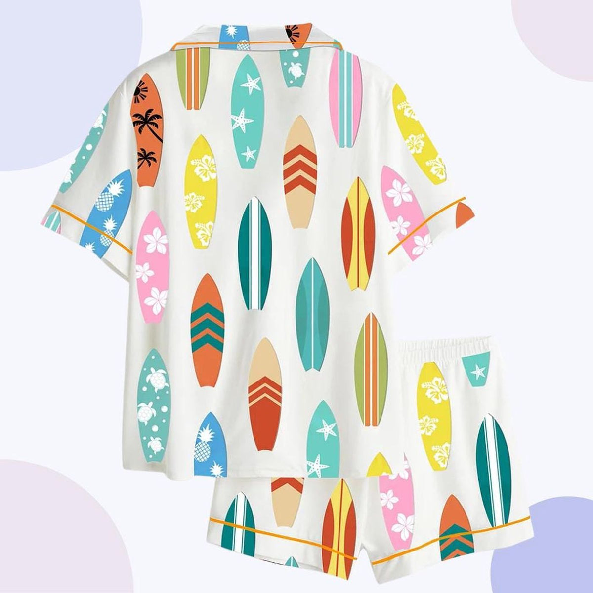 Surfboard Pajamas: Beach Theme Tropical Sleepwear for Surf Enthusiasts