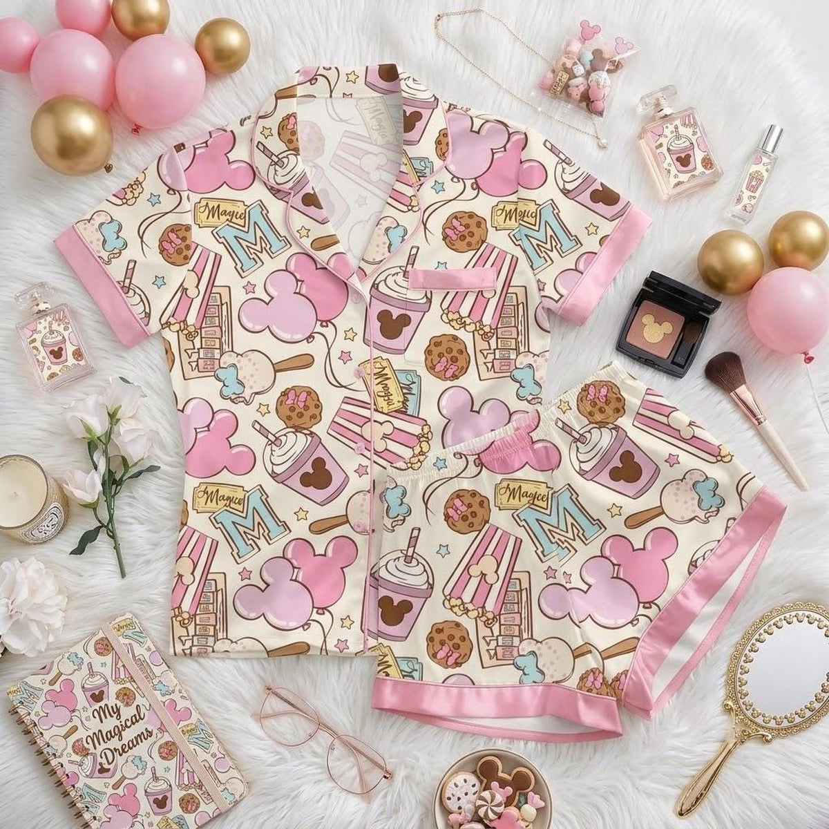 Mickey Inspired Sweet Treats Pajamas Cozy Nightwear