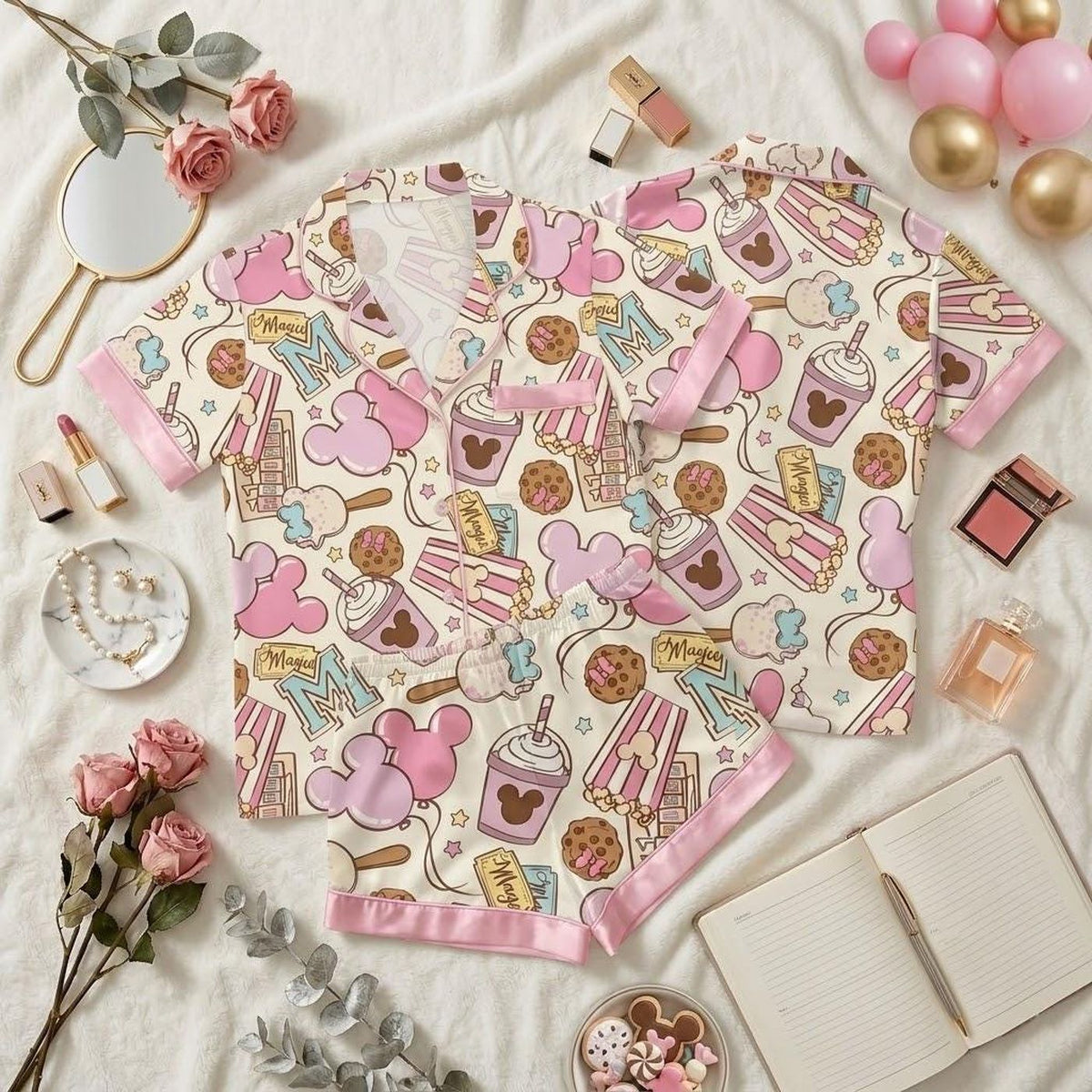 Mickey Inspired Sweet Treats Pajamas Cozy Nightwear