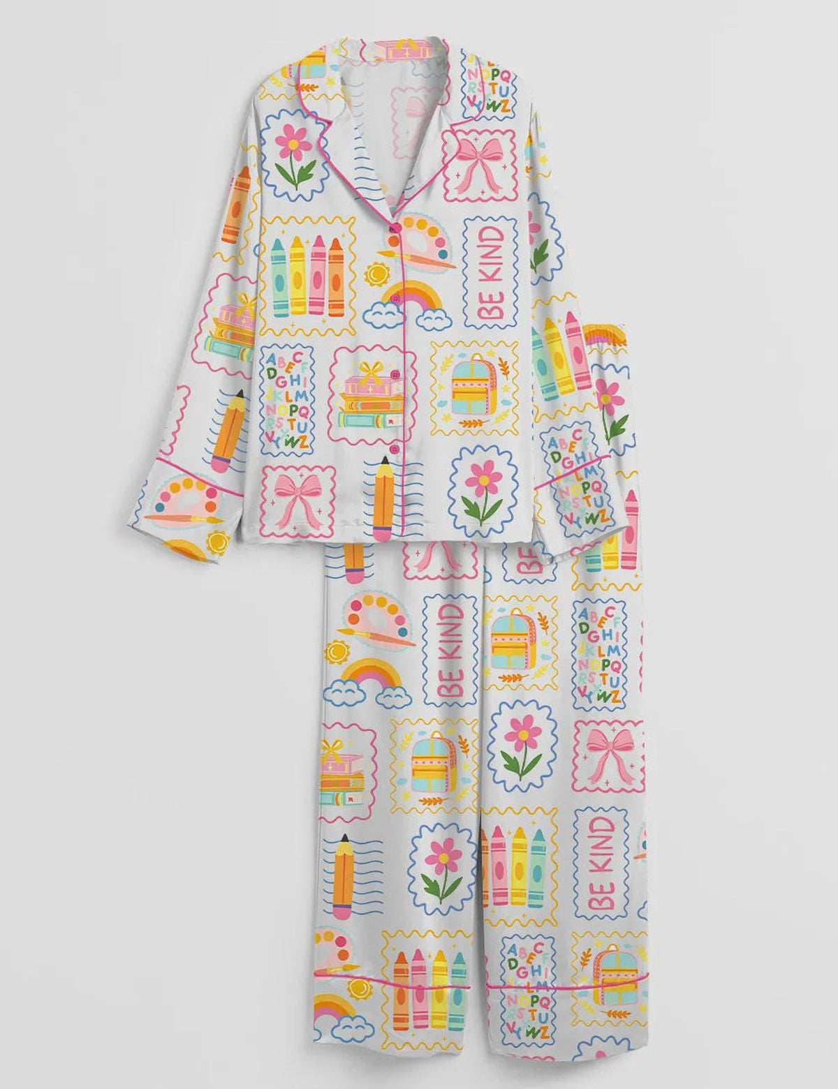 Back to School Teacher Pajama Set - Perfect Gift for Educators - Cozy Sleepwear