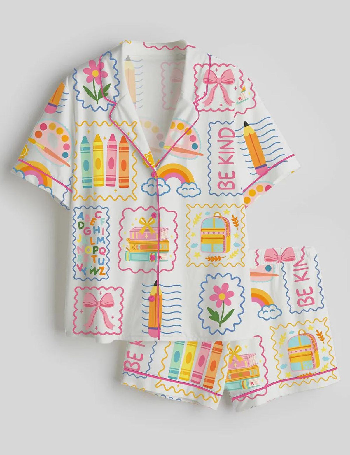 Back to School Teacher Pajama Set - Perfect Gift for Educators - Cozy Sleepwear