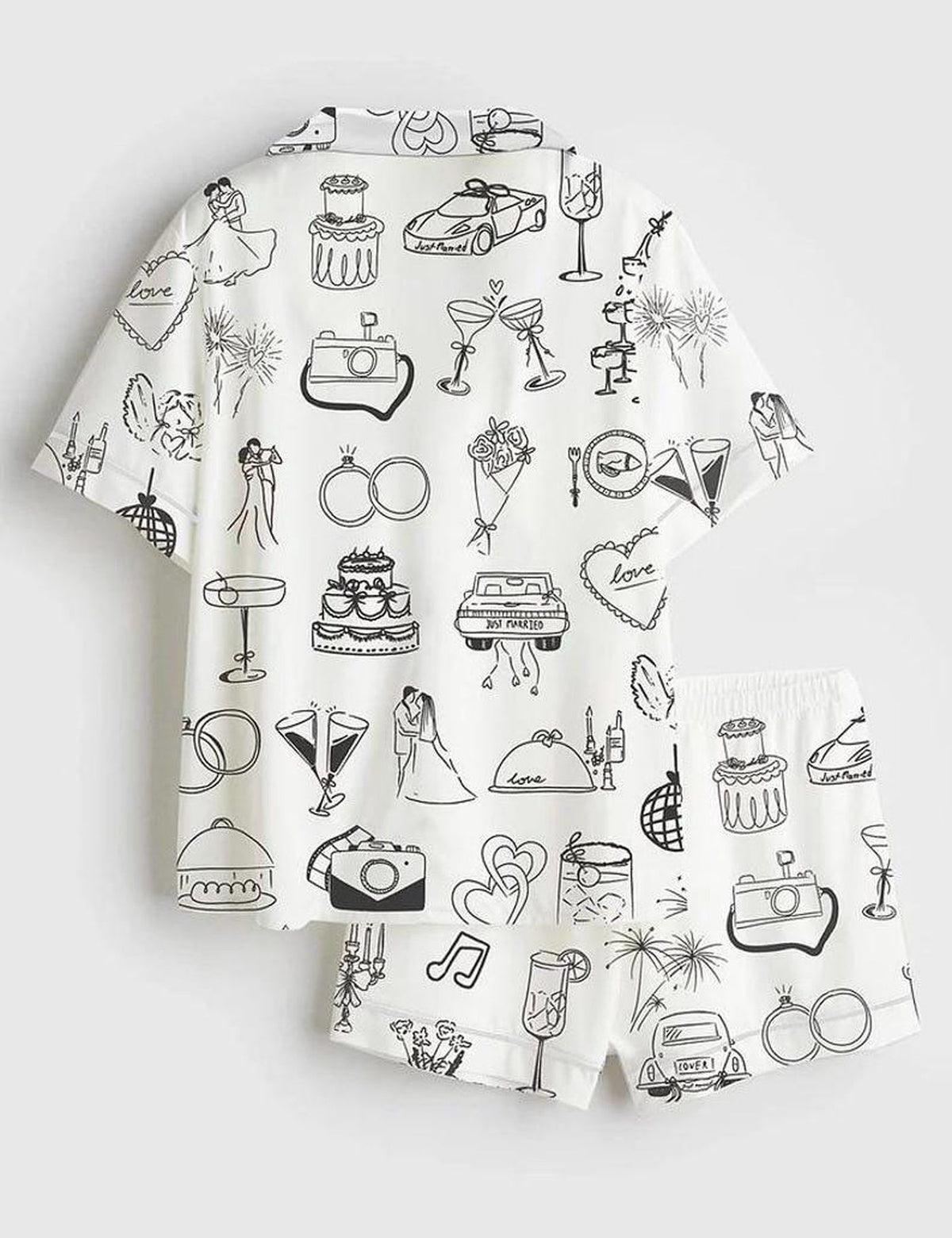 Wedding Celebration Pajama Set Bridal Shower Sleepwear Bride To Be PJs