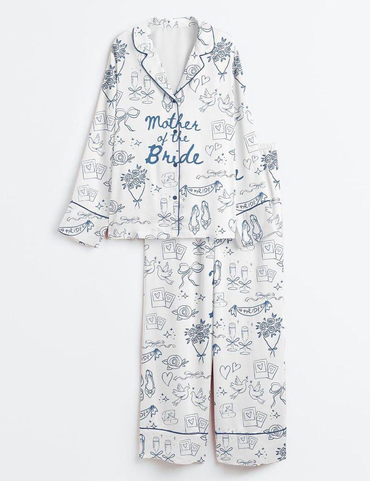 Wedding Pajamas Set Women Mother Bride Bridal Gift