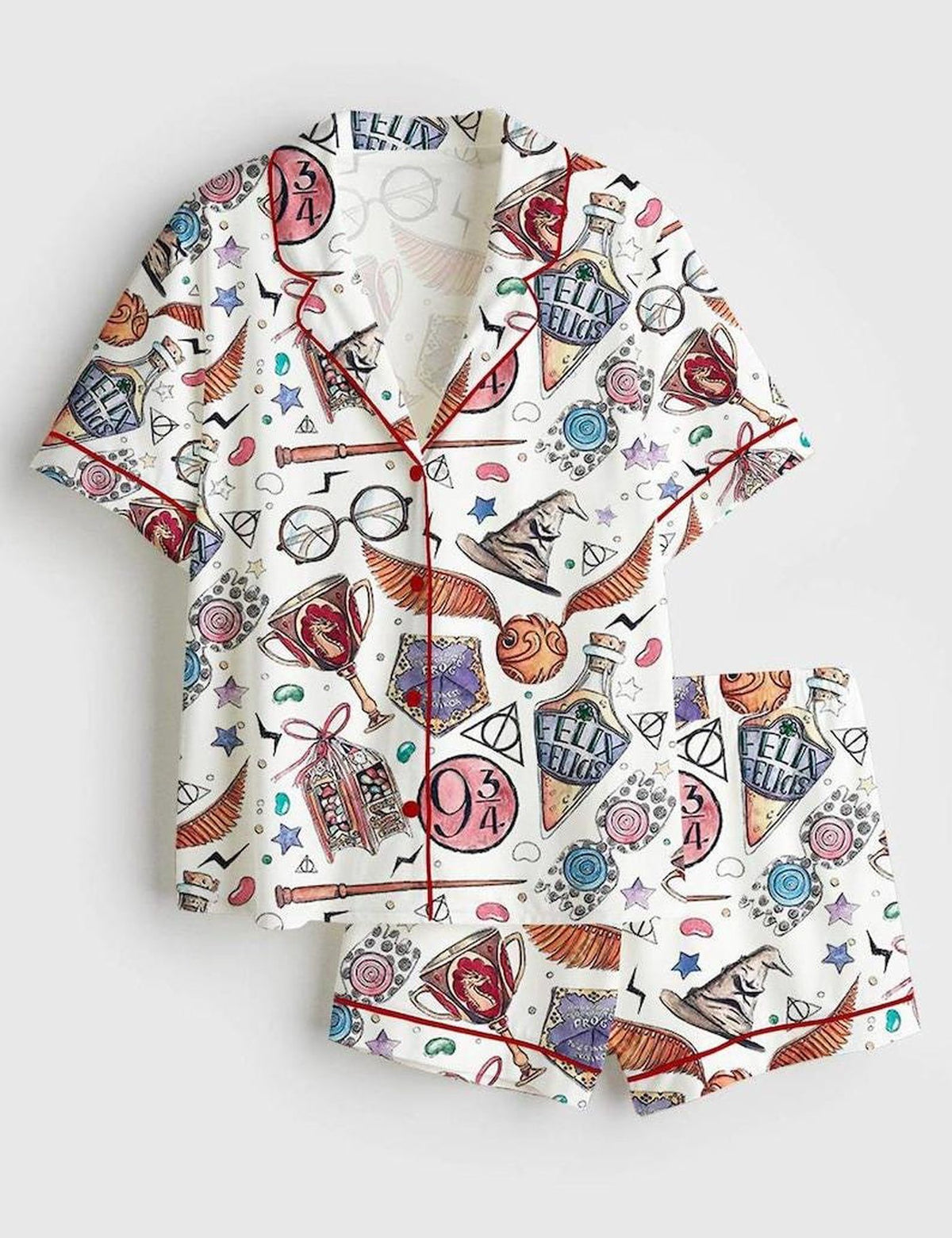 Wizard Pajamas Set Women Fantasy Sleepwear Theme