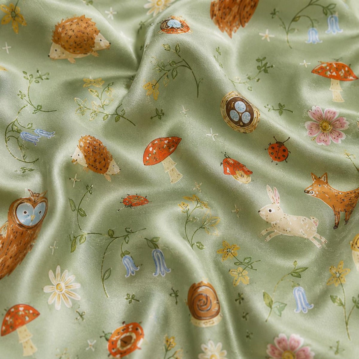 Woodland Forest Animal Pajama Set: Top Bottom Matching Loungewear Collection